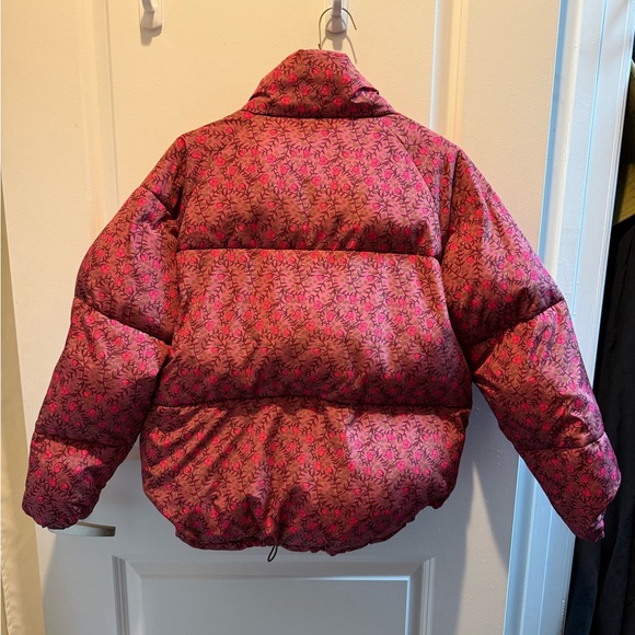 Anthropologie Numph Lillie Quilted valentine Cottagecore Floral Puffer Jacket XS - Picture 6 of 10